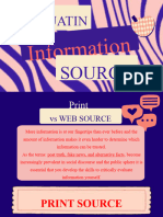 Evaluating Information Sources