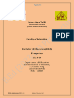 B.Ed Prospectus For Final Year