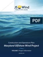 US Wind Construction and Operations Plan Volume I