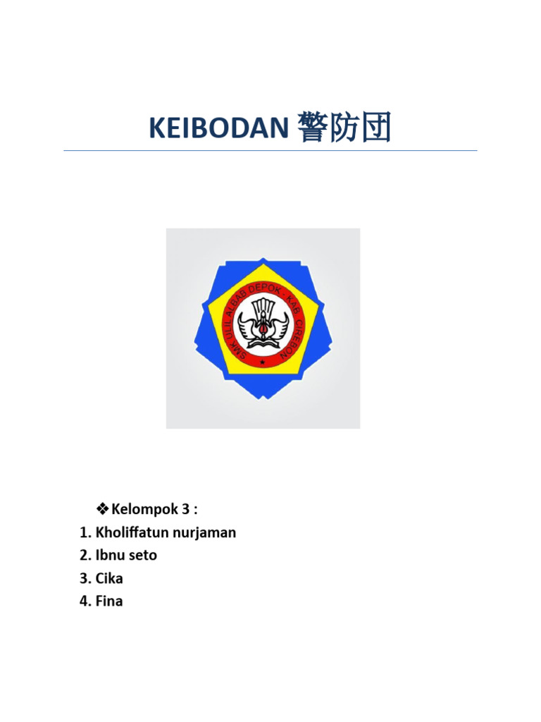 Sejarah dan Tujuan Keibodan di Indonesia | PDF