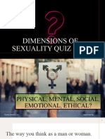 Gender and Human Sexuality Quiz Bee