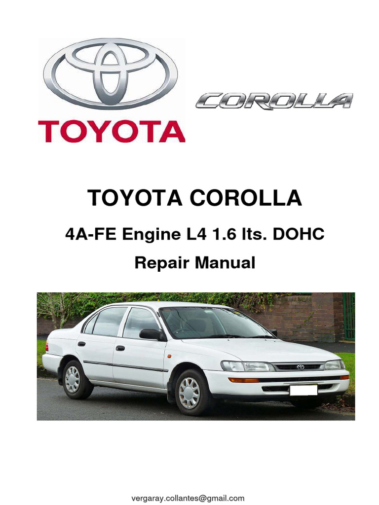 Toyota Corolla 93, PDF, Throttle