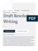 Traditional - Draft Resolution Writing Part 1 - MUNUC