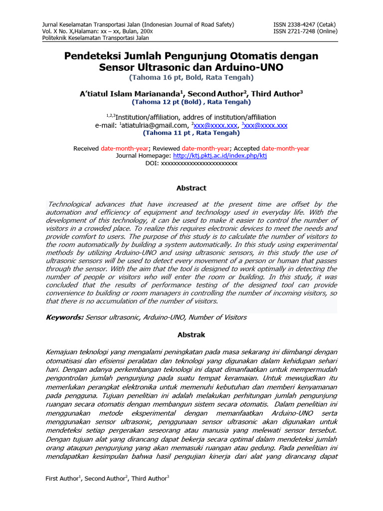 Template KTJ 2021 | PDF