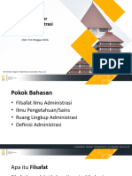 Dasar-Dasar Ilmu Administrasi (Sap1) 2022