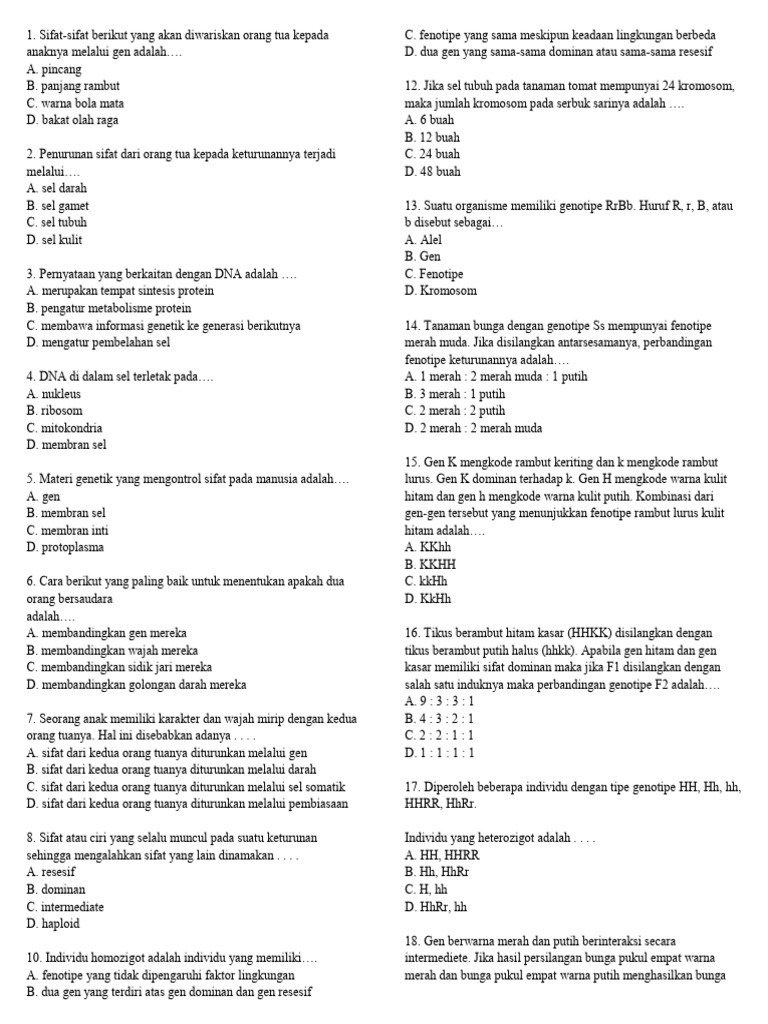 Contoh Soal Kelas 9 Pdf
