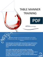 Table Manner - Aston