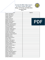 Attendance BSN1 CD