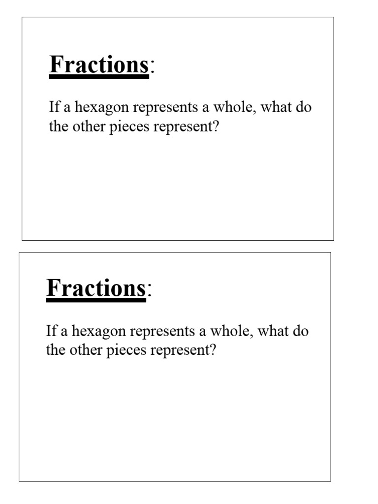Understanding and Visualizing Fractions | PDF | Mathematical Notation ...