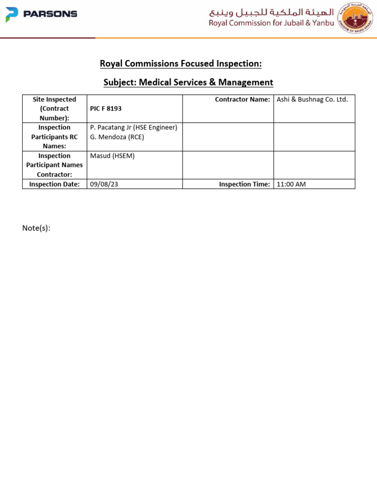 PIC F 8193 - Focus Inspection-Medical Services & Management - 09!08!23 ...
