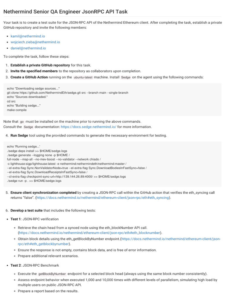 Nethermind JSON-RPC API Test Suite Guide | PDF | Systems Engineering |  Computer Engineering