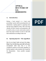 Structure of Oral Submissions & Behaviour in Court