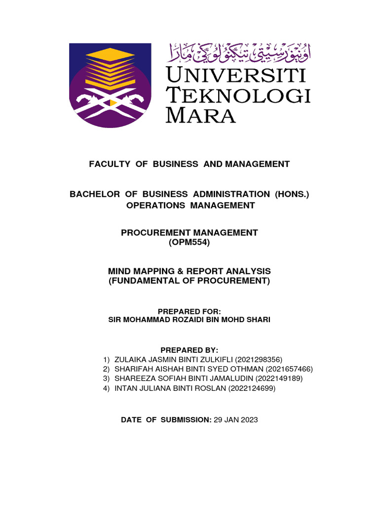 Group 4 - Mind Mapping & Report Analysis - Chapter 2 | PDF ...