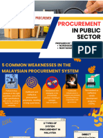 Procurement in Public Sector