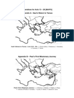 Appendices For Acts 13 - 28 (MAPS) Appendix A - Saul's Return To Tarsus