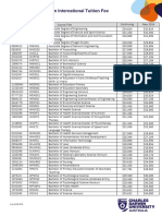 2024 Higher Education International Tuition Fees