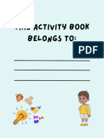 Activity Book 8.5 by 11 Inches 140 Pages For Amazon KDP