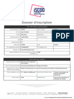 Dossier Inscription Iscod 1