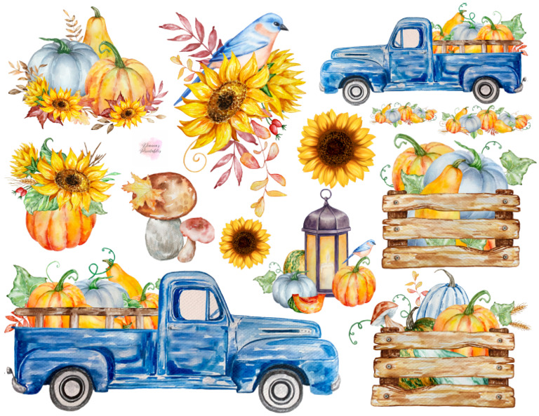 Fall Blue Truck PDF
