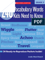 240 Vocabulary Words Kids Need To Know Grade2