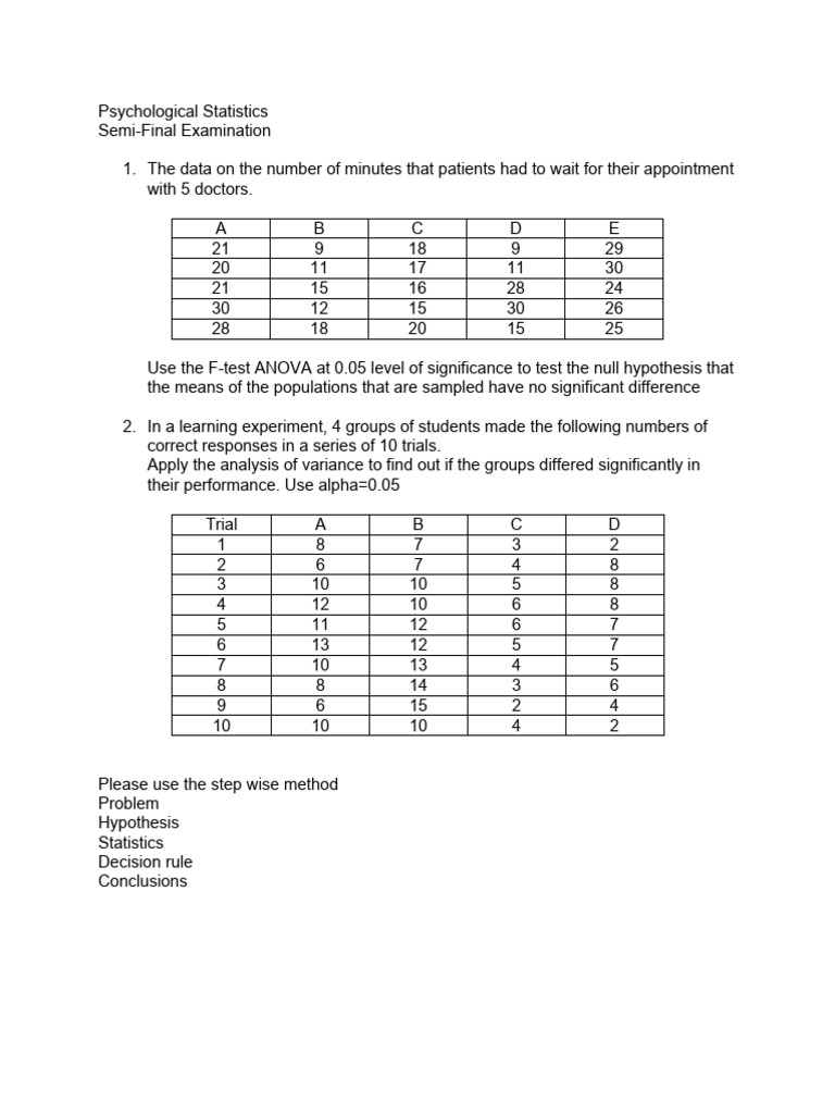 Psychological Statistics Pdf