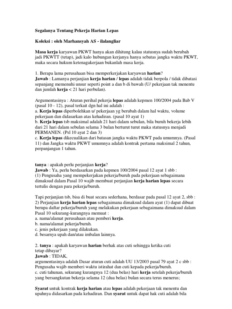 Surat Lepas Tanggung Jawab In English