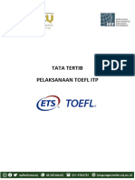 Tata Tertib Pelaksanaan TOEFL ITP