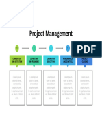 Modern Project Management Process Infographic Graph