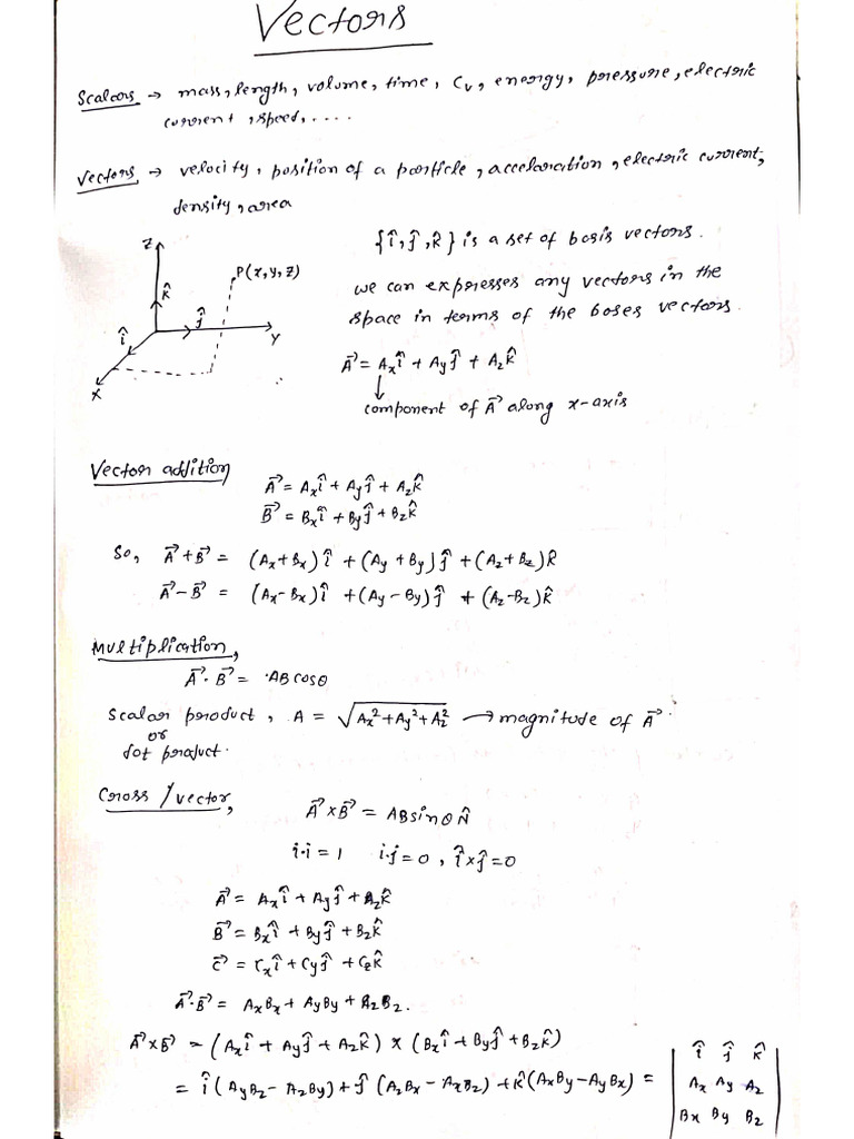 Vector and Elctromagnetism | PDF