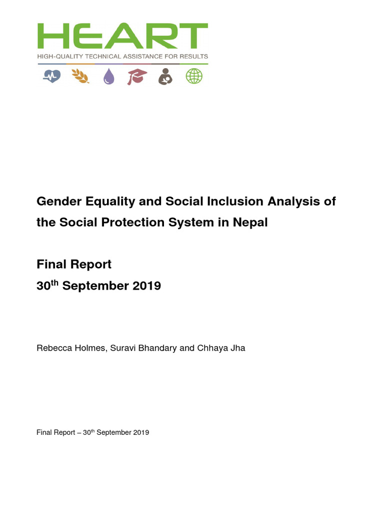 GESI Analysis SP in Nepal | PDF | Social Protection | Social Exclusion