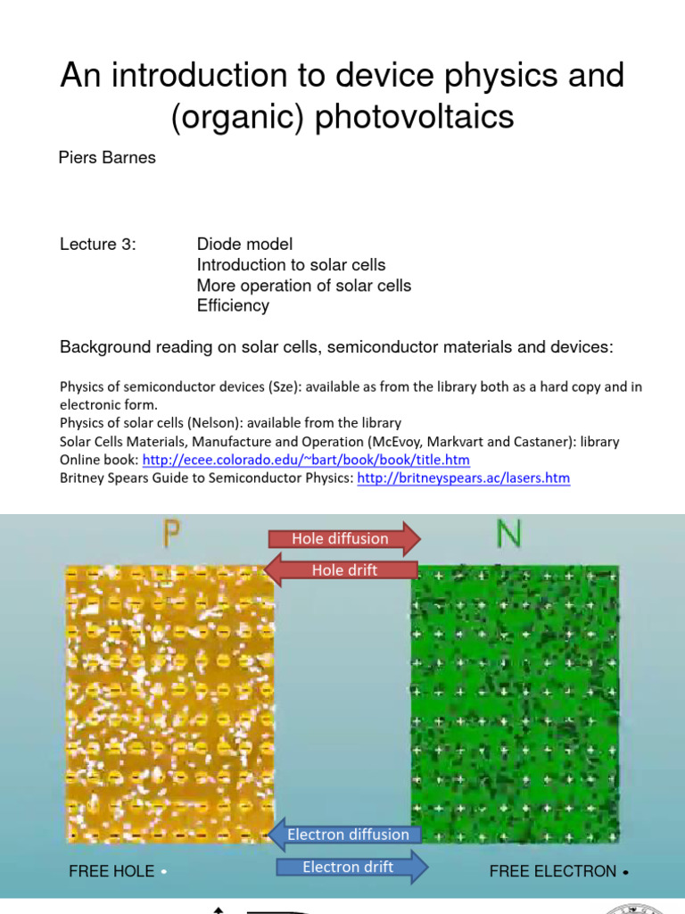 PB - Device Physics 2021 Lecture 3 | PDF | Electromagnetism | Quantity