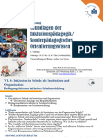 Schulentwicklung - Institution Vs Organisation