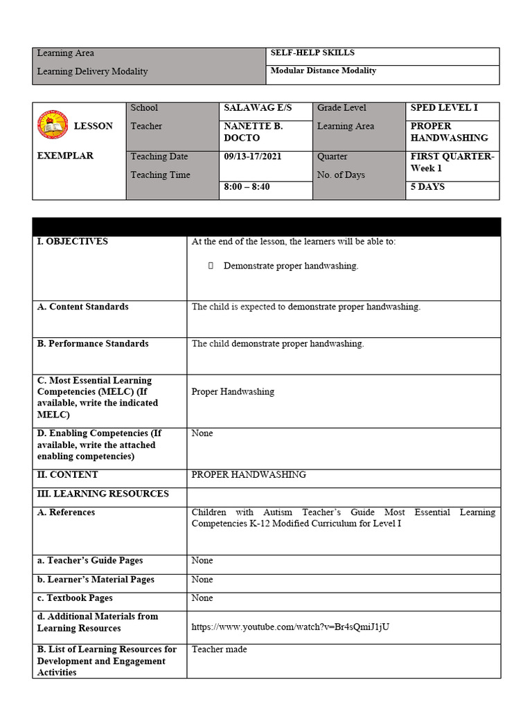 q1 Week 1 Self Help Skills | PDF | Career & Growth