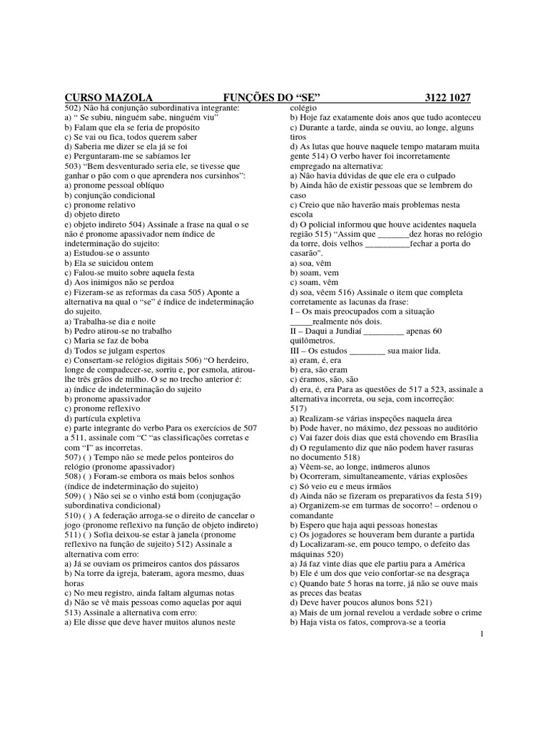 Funcoes Do Se Pdf