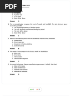 Cost Accounting 2 Answer To Cost Accoutning - Compress