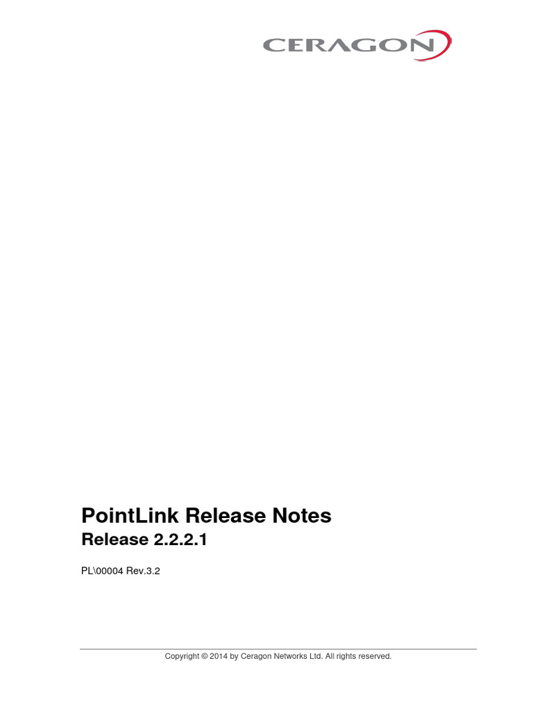 PointLink - Release Notes - R2.2.2.1 Rev 3.2 | PDF | Computer File ...