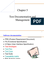 Chapter 5 Test Documentation and Management