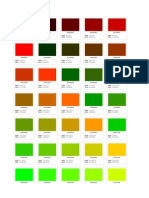 Web Safe Color Chart