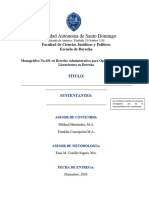 Portada-Indice-Guía A Desarrollar para Proyecto de Monográfico Derecho Administrativo