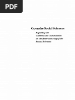 Open The Social Sciences: Report of The Gulbenkian Commission On The Restructuring of The Social Sciences