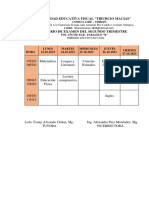 Horario de Examen 2023-2024