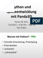 Python und Spieleentwicklung mit Panda3D