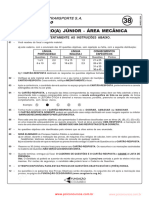 2006 - Engenheiro Júnior - Área Mecânica - Transpetro - Cesgranrio - Prova