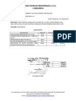 Presupuesto CMPR Alumbrado de Aviso Entrada Urb Paso Real.