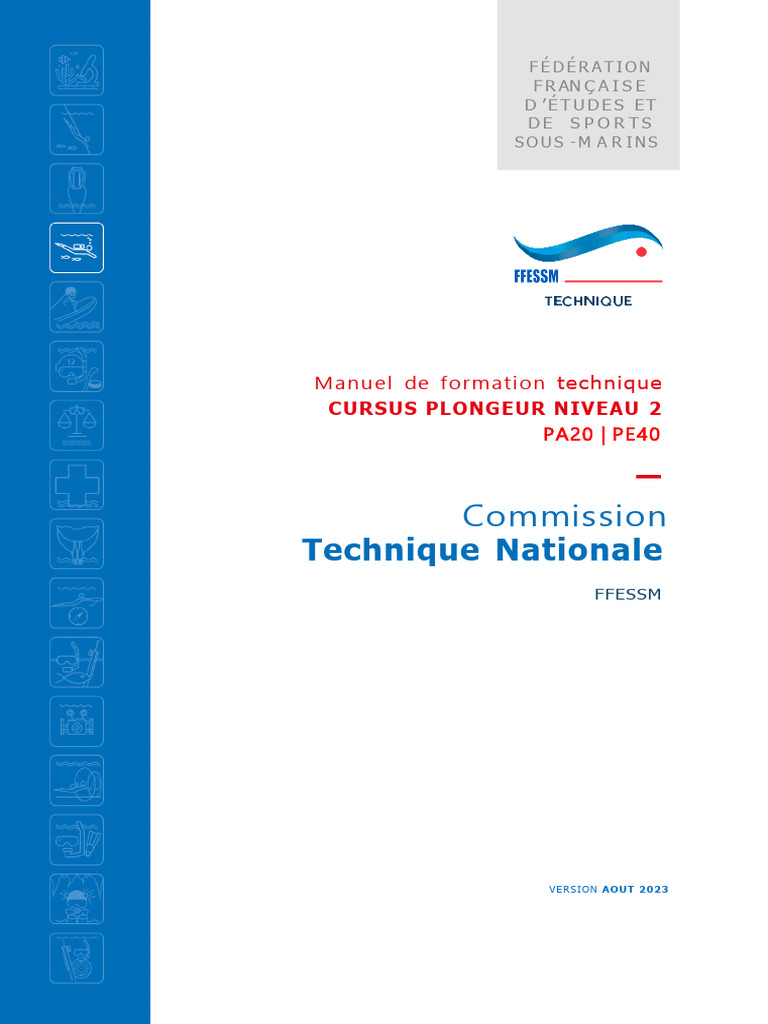 Manuel de formation Niveau 2 FFESSM | PDF