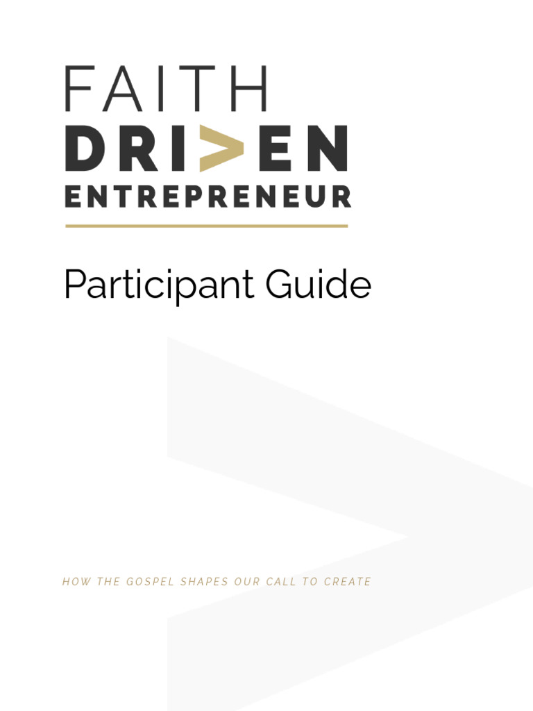 Faith-Driven Entrepreneurship Guide | PDF | Entrepreneurship | God