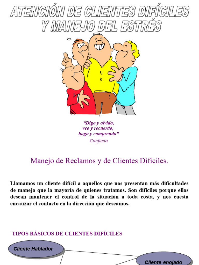 Manejo de Clientes Difíciles: Estrategias | PDF | Ira