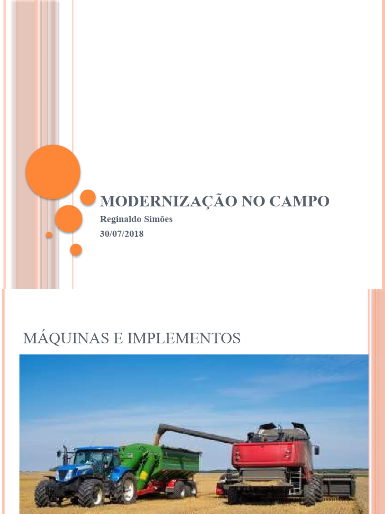 Impactos da Modernização no Campo | PDF | Tecnologia e Engenharia