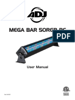 ADJ Mega Bar 50RGB RC - User Manual