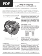 1-Wire Alternator Instructions